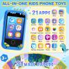 Kids Smart Phone Toys for Boys - Dinosaurs Gift Toys for Boys Ages 3-10 Christmas Birthday Gifts, Learning Toys with 2.8" Touchscreen, Music,Video Player, Game, 8G SD Card view 2
