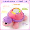 Baby Toys 6-12 Months, Musical Turtle Crawling Infant Toys for Tummy Time, Early Learning Educational Toys for 7 8 9 10 11 Months, Ideal Christmas Birthday Gifts for Boys & Girls Age 1 Years Old view 2