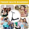 aoukoslt Black Finger Scooter - 2-Wheeled Scooter - Foldable BMX with Brake | Board Accessories for Teen | Educational | Non-Slip Fun Finger Skateboards view 4