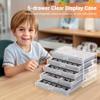 5-Drawer Rock Display Case With 90 Compartments, Clear Acrylic Organizer Box For Fossils, Gemstones, Jewelry, Removable Velvet Inserts For Safe Storage view 2