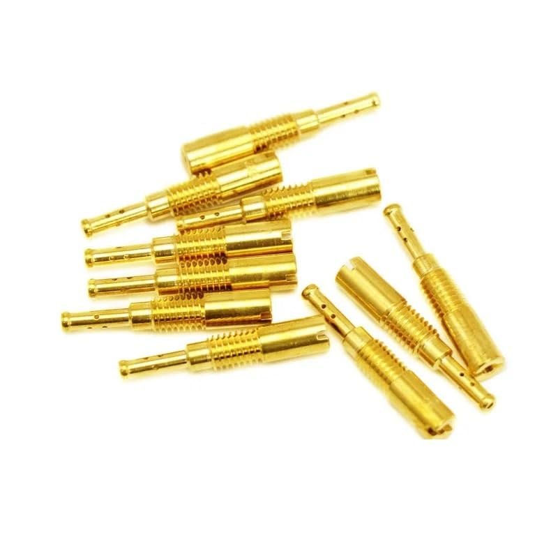 PJTGZYA for Alconstar 10Pcs Carburetor Slow Pilot Jets N424-74C Size 35-80 M5x0.8mm Thread for Keihin carb PB16, PB18 PB20,GY6
