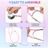 Phobby Kids Stethoscope Toy, 10 Pack Real Working Stethoscope Toy for Toddler 3 4 5, Doctor Play Set for Role Play, Medical Pretend Playset for Boys Girls Birthday (Blue and Pink) view 3
