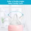 4pcs Soft Silicone Baby Nipple for Spectra Bottles, Slow Flow Nipple, 100% Silicone Material, BPA Free, Soft Touch, Easy Clean, Small, 0m+ view 4