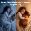 Mewaii Weighted Stuffed Animals with Microwavable Heating Pad - 5 lbs Adjustable, Heatable & Coolable Stuffed Animal for Realistic Hug, Removable Inner Pad, Plush Gifts for Kids (Amber Brown, 23 Inch) view 3