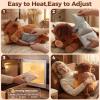 Mewaii Weighted Stuffed Animals with Microwavable Heating Pad - 5 lbs Adjustable, Heatable & Coolable Stuffed Animal for Realistic Hug, Removable Inner Pad, Plush Gifts for Kids (Amber Brown, 23 Inch) view 4