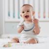 4 Pcs Gray Baby Silicone Teething Pacifier Clip,One-Piece Design,Woven Shape,BPA Free. view 4