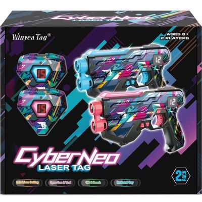 Laser Tag Guns with Vests Set of 2, Lazer Tag Game for Kids, Teens & Adults, Fun Outdoor Teenage Game & Activities, Gift for Teenage Ages 8 9 10 11 12+Year Old Boy & Girls