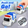 IJIGU Truck Toys for Toddler 1, 2, 3, 4 Year Old Boy, City Police Transport Trucks Toy Set, Ideal Christmas Birthday Gifts for Kids. view 3