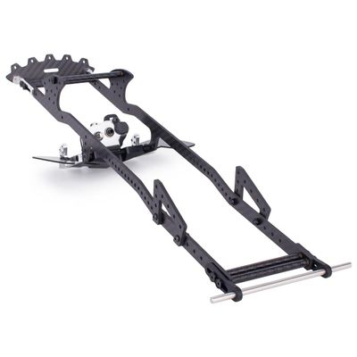 1/10 Performance Carbon LCG Chassis Kit with Gearbox & Shock Absorbers for RC Crawler SCX10 & Capra Upgrade Parts (Chassis Kit with Gearbox)