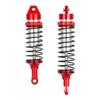 4pcs Oil All Metal Shocks RC Shock Absorber Damper Set for Traxxas Rustler 4X4 VXL Slash 2WD 4x4 Hoss Stampede Bandit Nitro Shock Absorber Damper Set 1/10 Upgrades Parts Replace of 5862 (Red Silver) view 2