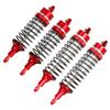 4pcs Oil All Metal Shocks RC Shock Absorber Damper Set for Traxxas Rustler 4X4 VXL Slash 2WD 4x4 Hoss Stampede Bandit Nitro Shock Absorber Damper Set 1/10 Upgrades Parts Replace of 5862 (Red Silver) view 3