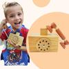 Ring Ring Telephone - Solid Wood Retro Chorded Dial Phone -1 pcs Toy Telephone-Pretend Play Toy Telephone -Role-Playing - Boost Communication Skills and Language Development - Age 3+ (1) view 2