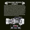 MakerTopia Engine Model Kit, 1/4 Scale Metal Electric Military Helicopter Turboshaft Engine Model Kit, Internal Combustion Engine Model for Technology Enthusiasts DIY Experiment (470+pcs) view 3