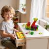 112PCS Mini Magnetic Tiles for Kids, Magnetic Tiles Travel Set with Iron Box, Portable Construction Toys STEM Educational Building Set for Kids Ages 4-8 Toddlers, Boys & Girls Birthday New Year Gift view 4