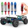 4pcs Oil All Metal Shocks RC Shock Absorber Damper Set for Traxxas Rustler 4X4 VXL Slash 2WD 4x4 Hoss Stampede Bandit Nitro Shock Absorber Damper Set 1/10 Upgrades Parts Replace of 5862 (Blue) view 4