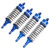 4pcs Oil All Metal Shocks RC Shock Absorber Damper Set for Traxxas Rustler 4X4 VXL Slash 2WD 4x4 Hoss Stampede Bandit Nitro Shock Absorber Damper Set 1/10 Upgrades Parts Replace of 5862 (Blue Silver) view 2