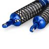 4pcs Oil All Metal Shocks RC Shock Absorber Damper Set for Traxxas Rustler 4X4 VXL Slash 2WD 4x4 Hoss Stampede Bandit Nitro Shock Absorber Damper Set 1/10 Upgrades Parts Replace of 5862 (Blue Silver) view 4