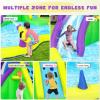 Bounce House for Big Kids 3-12 Years,Water Slide Bounce House,Inflatable Bounce Castle with Climbing Wall,Water Gun,Pool,13x14FT Play Center for Indoor/Outdoor Backyard (Light Yellow, Size1) view 3