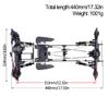 1/10 Performance Carbon LCG Chassis Kit with Gearbox & Shock Absorbers for RC Crawler SCX10 & Capra Upgrade Parts (Full Chassis Kit) view 4