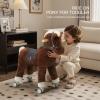 labebe Ride on Horse for Toddler,Ride On Pony Riding Horse Mechanical Walking Action Plush Animal Stuffed Rocker Toys,Rocking Horse for Christmas/Birthday Gift for Child 24M+ view 2
