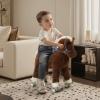 labebe Ride on Horse for Toddler,Ride On Pony Riding Horse Mechanical Walking Action Plush Animal Stuffed Rocker Toys,Rocking Horse for Christmas/Birthday Gift for Child 24M+ view 3