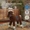 labebe Ride on Horse for Toddler,Ride On Pony Riding Horse Mechanical Walking Action Plush Animal Stuffed Rocker Toys,Rocking Horse for Christmas/Birthday Gift for Child 24M+ view 4