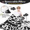 Personalized Cow Stripes Toddler Nap Mat for Boys and Girls Custom Name Sleeping Bag with Pillow & Blanket Soft & Portable for Daycare, Preschool & Kindergarten view 2