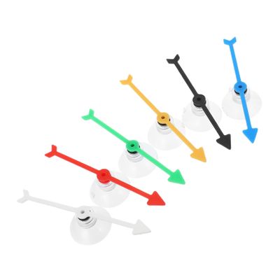 sporful 6pcs Plastic Spinning Arrow Game Props for Parties & Fun Board Games - Portable Game Spinner with Suction Cups