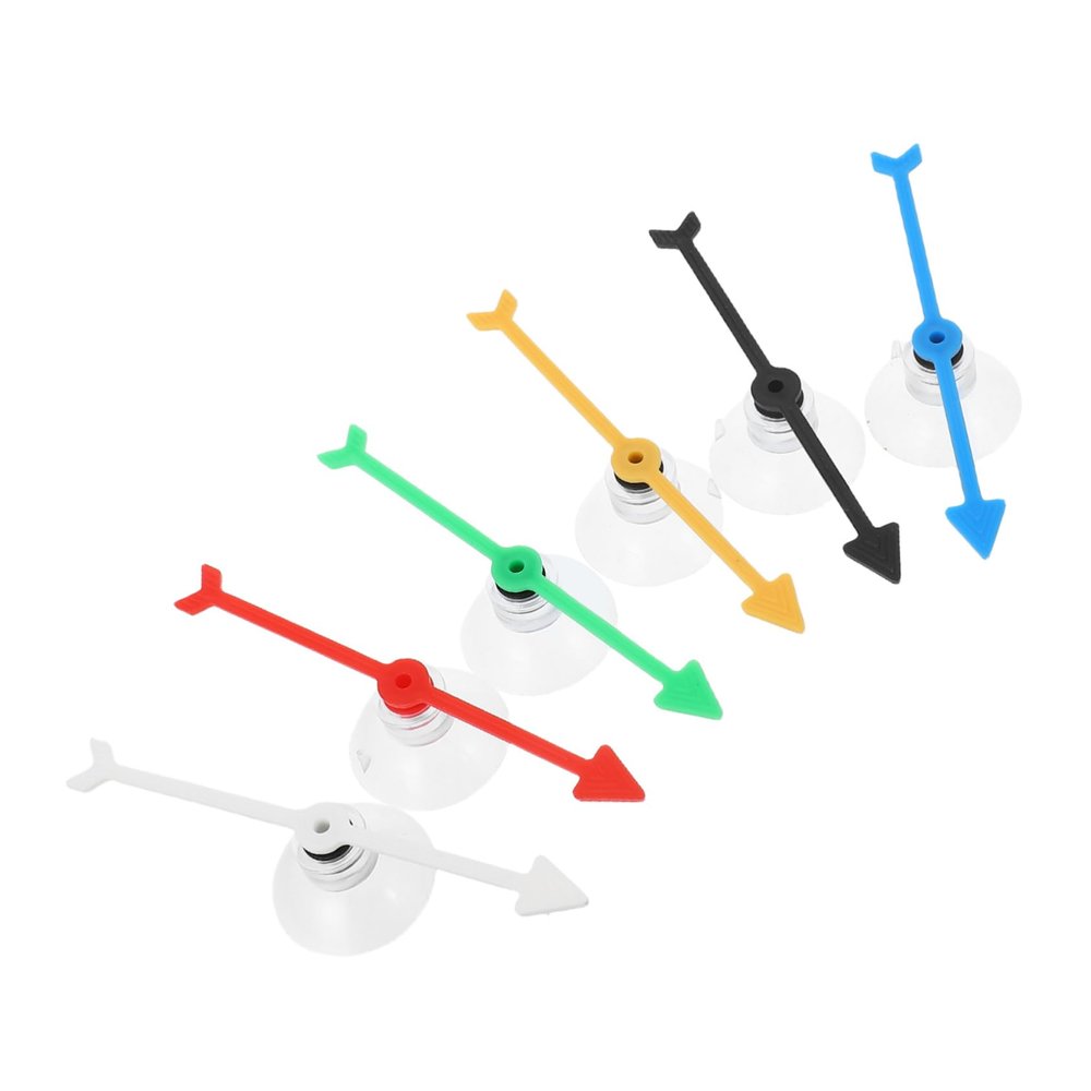 sporful 6pcs Plastic Spinning Arrow Game Props for Parties & Fun Board Games - Portable Game Spinner with Suction Cups