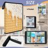 Kuquteed White Ice Cream Trading Card Binder 9 Pocket 900 Cards Holder Collector Album with 50 Removable Sleeves Gifts for Boys Girls Waffles Biscuit Sports Game Cards view 3