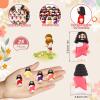 Bememo 25 Pcs Mini Jesus Figurines Bulk Original Design Rubber Mini Jesus Figures to Hide and Seek Religious Gifts Sunday School Baptism Easter Egg Filling (Bright Colors) view 4