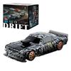1:43 Mini RC Drift Car, 2.4GHz 15KM/H Full Proportional Remote Control Racing Vehicle with Linked LED Lights, High Speed Electric Gift for Adults (Gyro Version/Black & White) view 1
