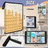 Kuquteed Waffle Cookies Trading Card Binder 4 Pocket 400 Cards Holder Collector Album with 50 Removable Sleeves Toys Gifts for Boys Girls White Ice Cream Sports Game Cards view 3