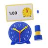 WHAMVOX 1 Set Interactive Teaching Tool with DIY Cards Engaging Classroom Clock Model for Students to Timetelling Skills view 1
