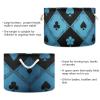 voucong Blue Lace Poker Grid storage basket and waterproof toy storage bins with sturdy handle bins small for pantry canastas para organizar juguetes view 3