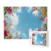 BEAROWL Vibrant Flowers Against Sky with Clouds,500 Pcs Adult Wooden Puzzle,Use Your Imagination to The FullestBrainstorming for Stress ReliefCreative Play & Holiday Party Gifts Artwork view 4