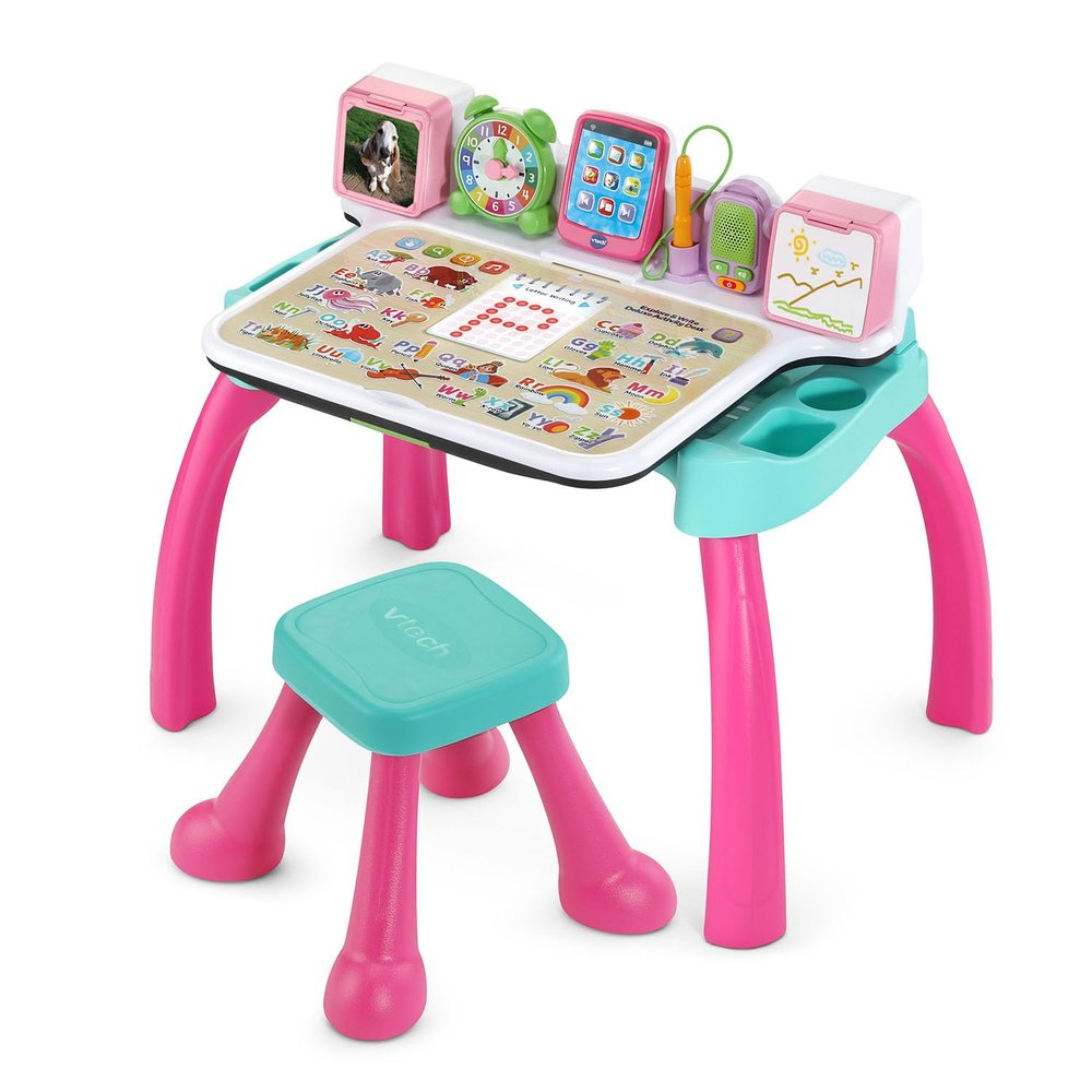VTech Explore and Write Deluxe Activity Desk (Frustration Free Packaging), Pink