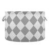 voucong Buffalo Plaid Check Gray White storage basket foldable and waterproof baskets for storage containers with sturdy handle atorage Decoracion for nursery canastas para ropa sucia view 1