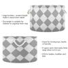 voucong Buffalo Plaid Check Gray White storage basket foldable and waterproof baskets for storage containers with sturdy handle atorage Decoracion for nursery canastas para ropa sucia view 3
