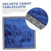 Cabilock Velvets Tarot Tablecloth Gold Silver Edges Tarot Card Holder Bag for Fortune Telling Cards Accessory Divination Table Prop view 4