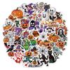 100Pcs Halloween Stickers, Non-Repeating Halloween Party Favors Horror Sticker,Vinyl Waterproof Party Holiday Stickers and Youth Adult Gifts Crafts Supplies Decorations view 2