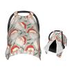 Muishi Cute Santa Claus and Holly Baby Car Seat Canopy Nursing Cover for Newborn Car Seat Breastfeeding Covers Blanket Newborn Shower Gift view 1