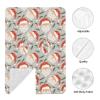 Muishi Cute Santa Claus and Holly Baby Car Seat Canopy Nursing Cover for Newborn Car Seat Breastfeeding Covers Blanket Newborn Shower Gift view 3