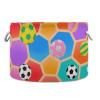 voucong Cartoon Football Cute storage basket foldable and waterproof fabric storage bins with sturdy handle Hamper big for kid canastas para organizar juguetes view 1