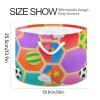 voucong Cartoon Football Cute storage basket foldable and waterproof fabric storage bins with sturdy handle Hamper big for kid canastas para organizar juguetes view 2