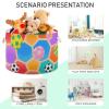 voucong Cartoon Football Cute storage basket foldable and waterproof fabric storage bins with sturdy handle Hamper big for kid canastas para organizar juguetes view 4