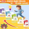 520 Sight Words Flash Cards Kindergarten, Dolch & Fry Sight Word Reading Writing Spelling Games, Homeschool Supplies for Preschool Kindergarten 1st 2nd 3rd Grade, Learning Activities for Kids Ages 3+ view 3