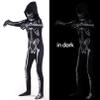 3D Skeleton Halloween Costume for Kids Scary Jumpsuit Onesie for Boys & Girls 10-12 Years view 3
