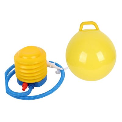 Milisten 2PCS Inflatable Hop with Handle Pump Bouncing Jumping for Play Coordination Balance Fun Design