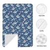 Muishi Blue Shark Wearing Cowboy Hat Baby Car Seat Canopy Nursing Cover for Newborn Car Seat Breastfeeding Covers Blanket Newborn Shower Gift view 3